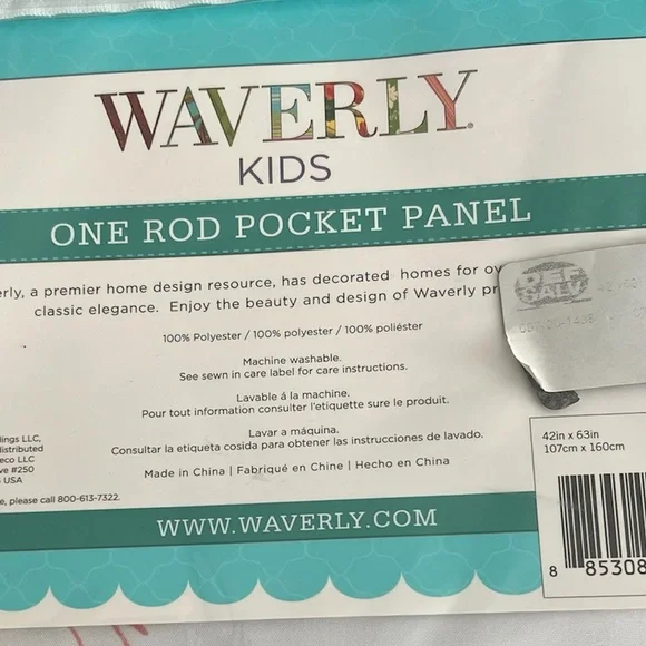 NWT Set of 2 Waverly Kids Whimsical Cat Print Panel - Picture 2 of 2